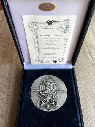 Medalla Vaticano Pontificia Academia Mariana
