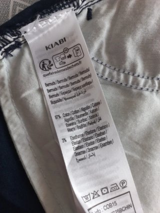 Pantalón corto niño azul marino