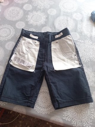 Pantalón corto niño azul marino