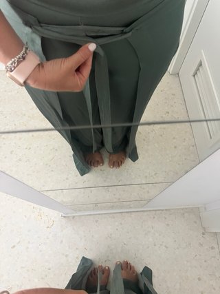 Pantalones palazzo verde