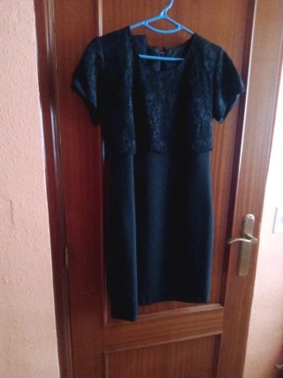 Vestido corto mujer negro