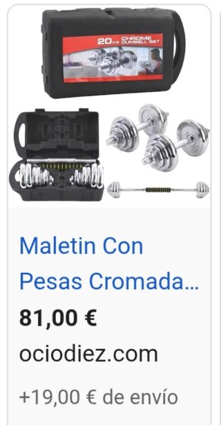 Mancuernas 10kg (par)