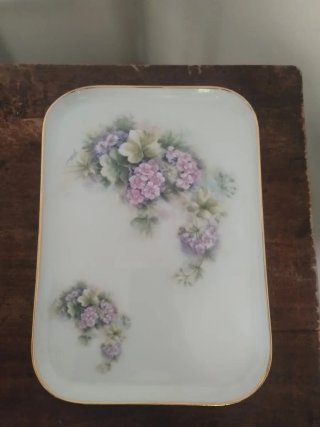 Set Limoges porcellana decorata fiori