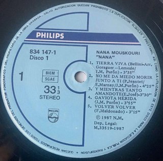 Nana Mouskouri Nana 2XLP 12 33 RPM 1987 Philips