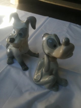 Figuras cerámica Disney perros
