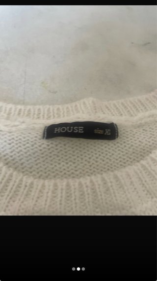 Maglione bianco per ragazza