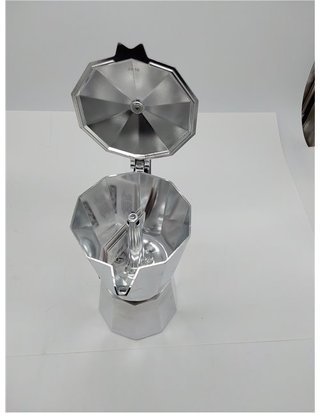 Monix Vitro Express Cafetera de aluminio 12 tazas - apta para todo tipo de cocinas excepto inducción
