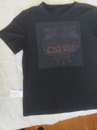 Camiseta Kenzo Paris XL Negra Tigre