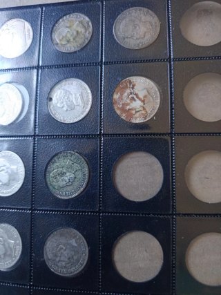 Lote 32 monedas 50 céntimos plata Alfonso XIII