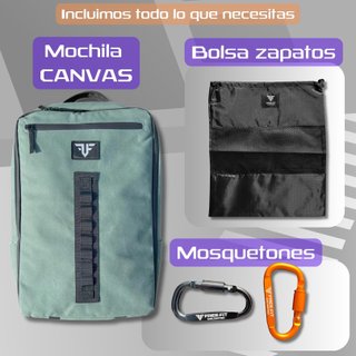 Mochila deportiva crossfit loneta impermeable