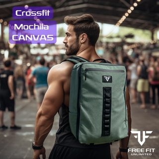 Mochila deportiva crossfit loneta impermeable