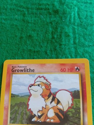 Carta Pokémon Growlithe Base Set Original Inglés