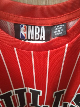 Camiseta NBA Chicago Bulls Roja Rayas, Lavine.