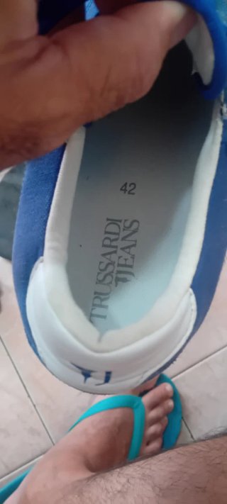 Trussardi Sneakers Uomo Blu Tg 42