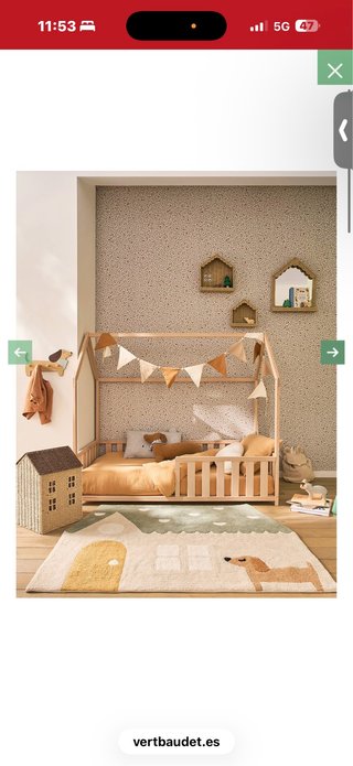 Cama infantil de madera