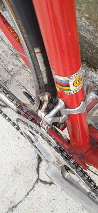 Bicicletta Corsa Epoca Giussani Rossa