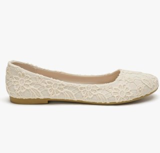 Bailarinas encaje marfil T.39