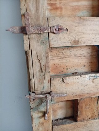 Puerta antigua madera y clavos 190x87cm