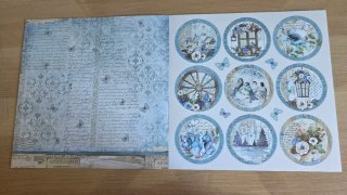 Pack Papeles Scrapbooking Stamperia Blue Land