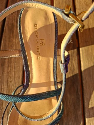 Sandalias Gloria Ortiz Azul/Morado