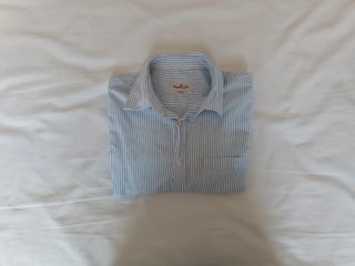 Camisa niño rayas azul de Massimo Dutti