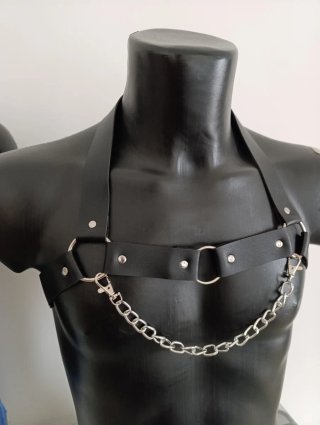 Harness pelle imbracatura petto punk pride rave bd