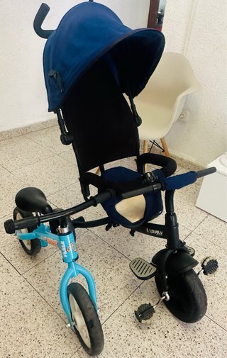 Triciclo y Bici FEBER 2 en 1 para niños