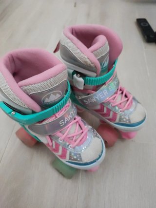 Patines Ajustables 4 Ruedas Rosa