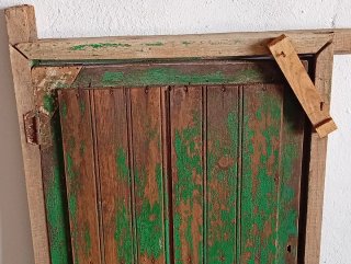 Ventana antigua madera 48x72 con marco