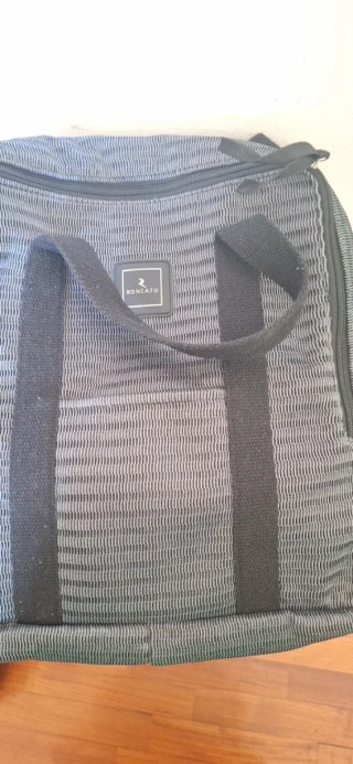 Zaino  roncato tessuto grigio scuro