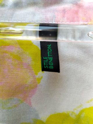 Camisa manga tres cuartos vibrante Benetton TallaM