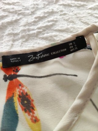 Blusa Zara Transparente
