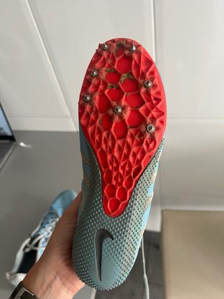 Zapatillas Nike Atletismo Clavos Azul/Rojo