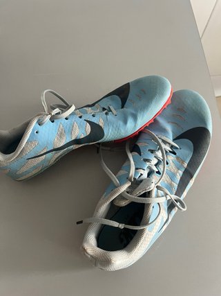 Zapatillas Nike Atletismo Clavos Azul/Rojo