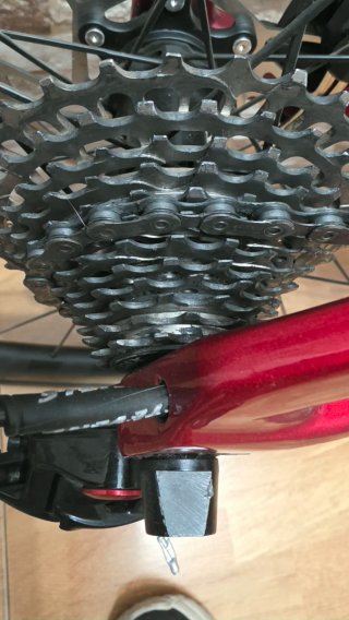 Bicicleta de carretera Lobito Roja
