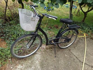 Bicicleta de paseo negra