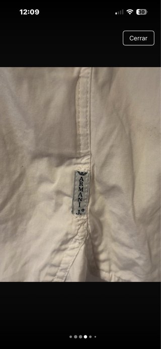 Camisa Armani Jeans Blanca