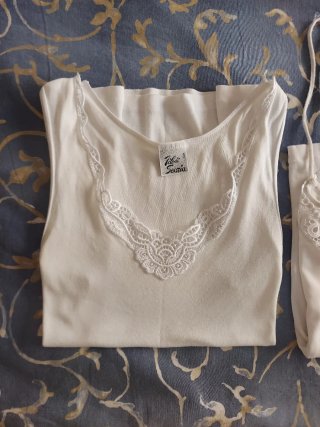 Set 3 canotte intime donna bianche tg. 3/S (it 42)