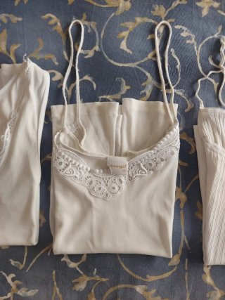 Set 3 canotte intime donna bianche tg. 3/S (it 42)