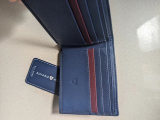 Cartera Piel Azul Álvaro Moreno