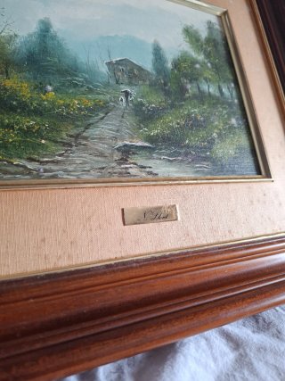 Cuadro al óleo paisaje
