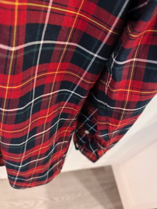 Camisa Tommy Hilfiger XL Tartán Roja