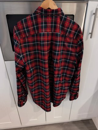Camisa Tommy Hilfiger XL Tartán Roja