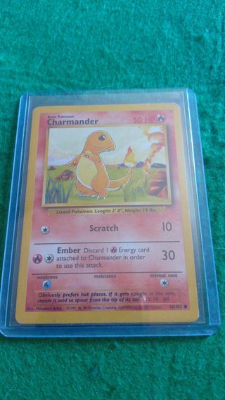 Carta Pokémon Charmander Base Set 1999
