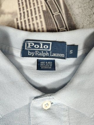 Polo Ralph Lauren a righe azzurro bianco uomo