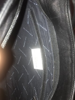 Borsa a spalla Balenciaga vintage in pelle nera