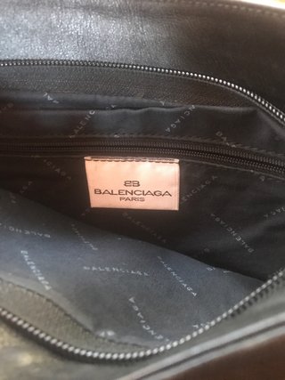 Borsa a spalla Balenciaga vintage in pelle nera