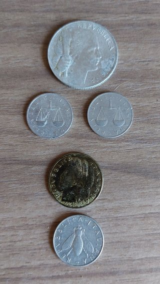 Lotto 8 monete Regno d'Italia e Repubblica