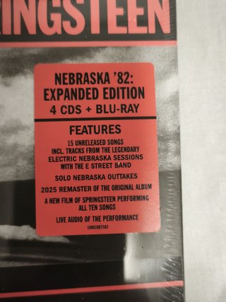 Bruce Springsteen Nebraska 4 CD + Blu-Ray