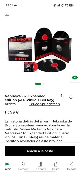Bruce Springsteen Nebraska 4 CD + Blu-Ray